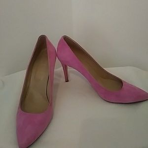Pink Suede J. CREW Size 10 high heels